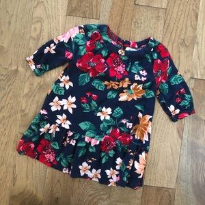 Toddler ruffle trim dress